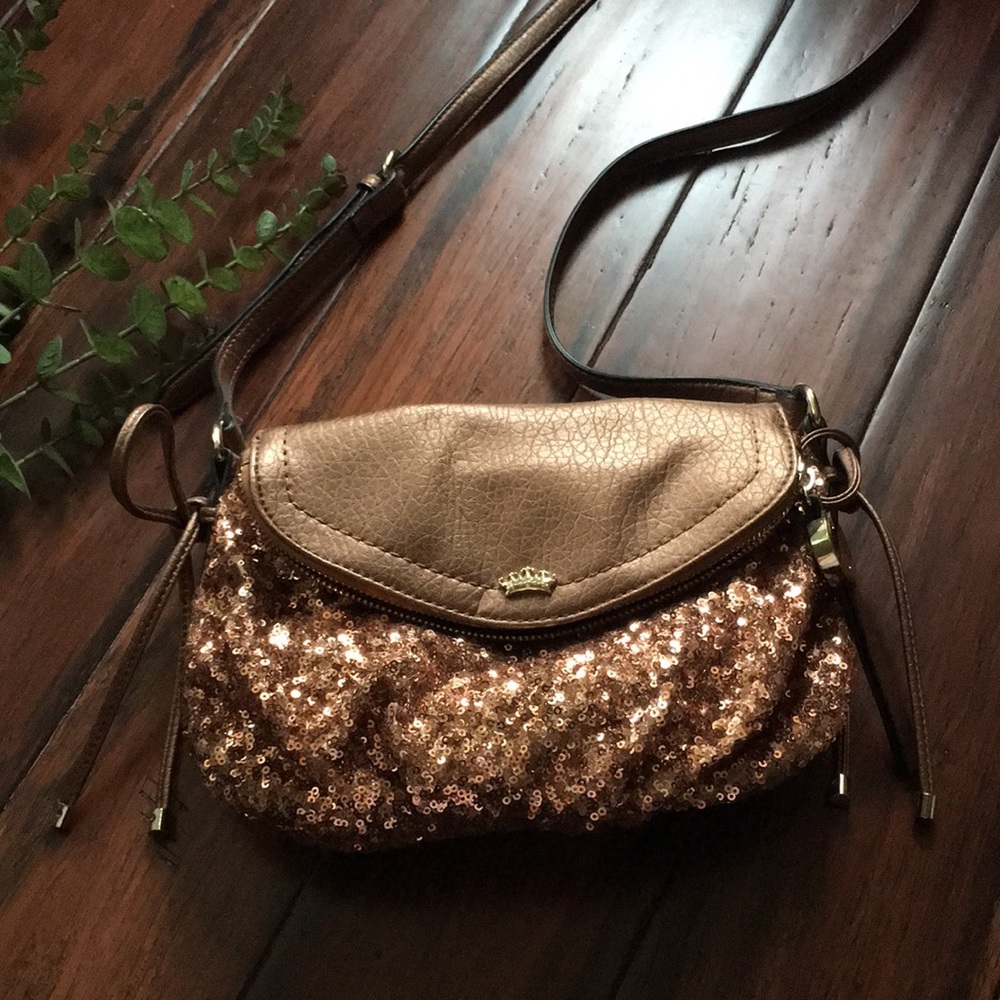 Juicy couture crossbody sequin bag